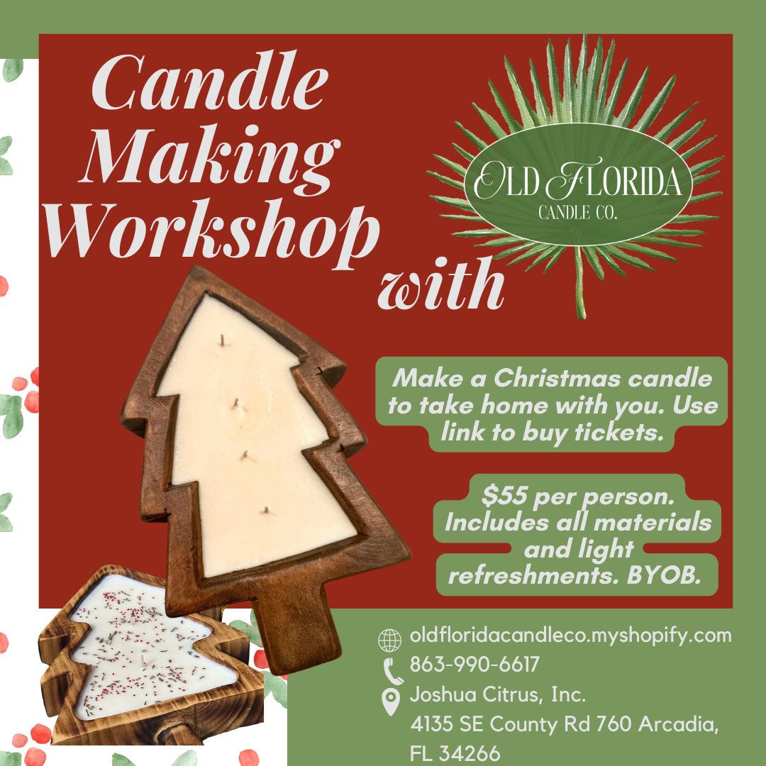 Christmas Candle Making Class Nov. 20 2025